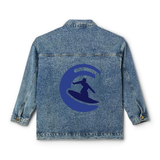 surfer logo Classic Women's Denim Jackets
