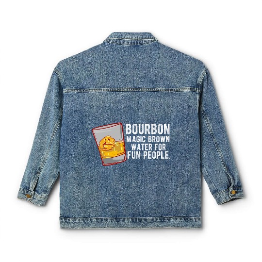 Bourbon - Magic Brown Water Classic Women's Denim Jackets