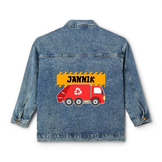 Jannik Trash Truck For Collector Ecologist Classic Women's Denim Jackets
