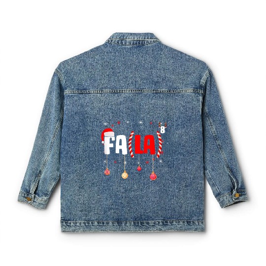 Math Teacher Fa La8 Equations Fa La La La Classic Women's Denim Jackets