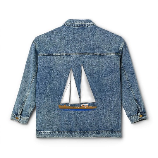 Sailing Key Largo Florida Keys Beach Sunset Classic Women's Denim Jackets