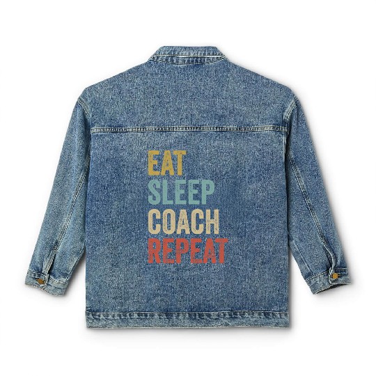 Eat Sleep Coach Repeat Coach Classic Women's Denim Jackets