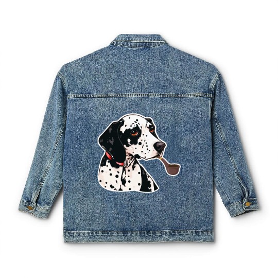 Dalmatian Tabacco Classic Women's Denim Jackets
