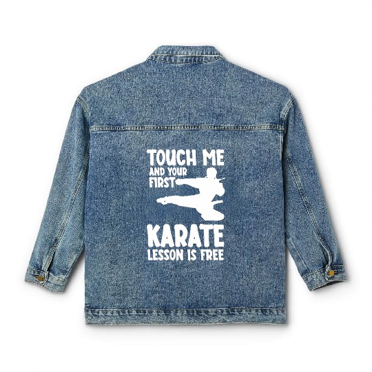 Karate Lesson Karateka Mial Teacher Classic Women's Denim Jackets