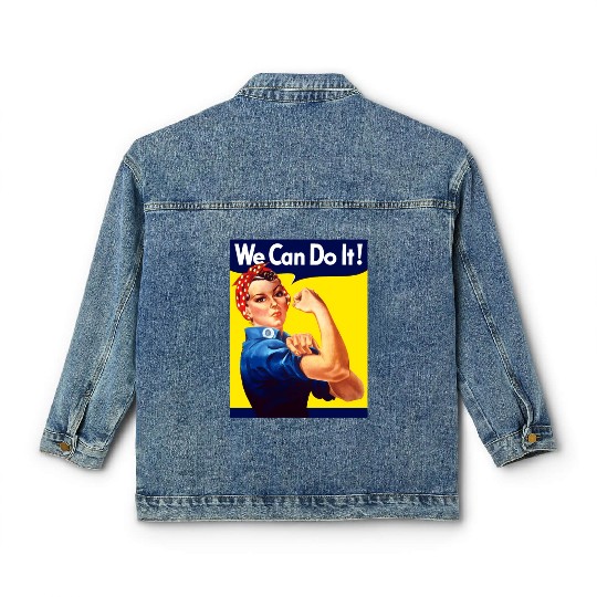 Rosie The Riveter We Can Do It Classic Women's Denim Jackets
