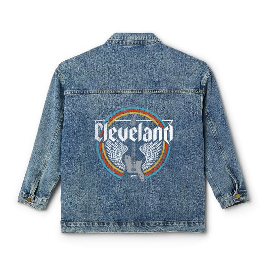 Cleveland Ohio Rock Music Classic Women's Denim Jackets