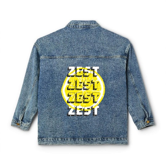 Lemon Zest Classic Women's Denim Jackets