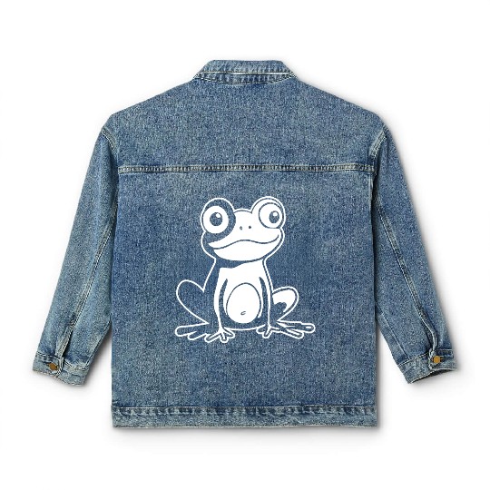 Frog Amphibian Toad Classic Women's Denim Jackets