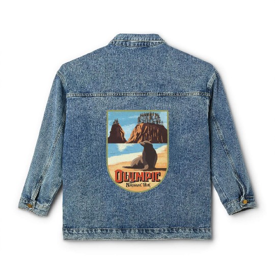olympic national park Classic Women's Denim Jackets