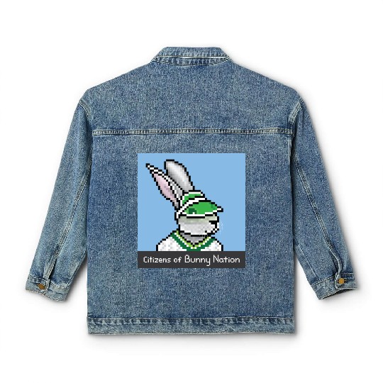 Citizens of Bunny Nation NFT #75 Artwork Classic Women's Denim Jackets