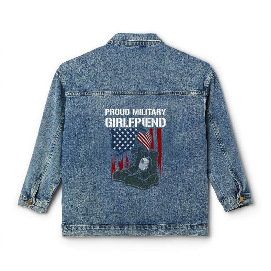 Friend Proud Military Friend Memorial Day Classic Women's Denim Jackets