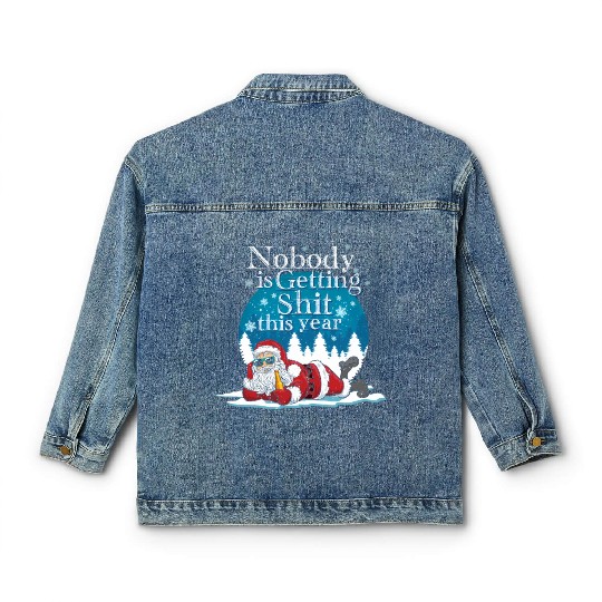 Santa 2020 Claus Ugly Bad Santa Classic Women's Denim Jackets