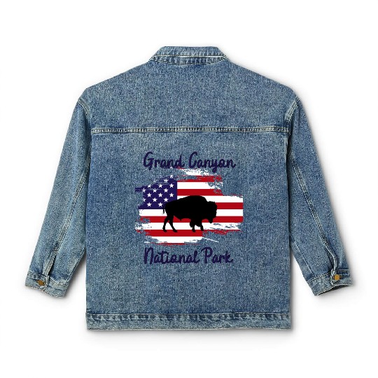grand canyon national park buffalo Classic Women's Denim Jackets gifts