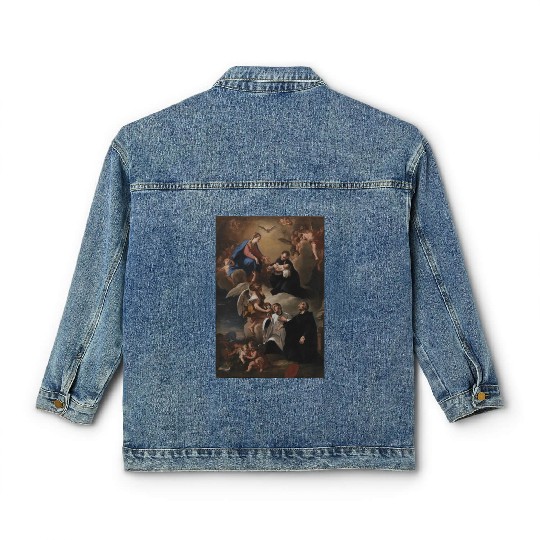 The Holy Spirit, angels and the Virgin Mary Classic Women's Denim Jackets