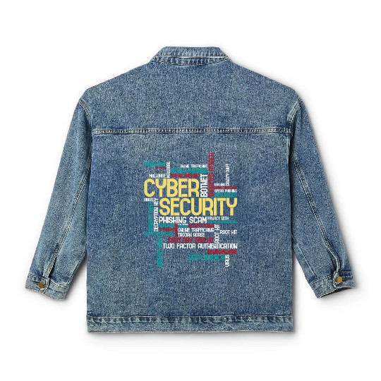 Cyber Security Hacker It Analyst Computer Programm Classic Women's Denim Jackets