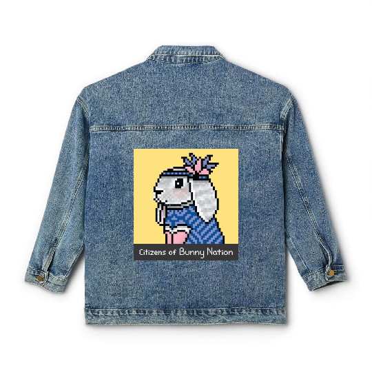 Citizens of Bunny Nation NFT #64 Artwork Classic Women's Denim Jackets