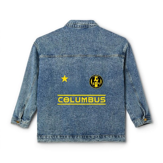 Columbus Ohio 614 Starer Classic Women's Denim Jackets