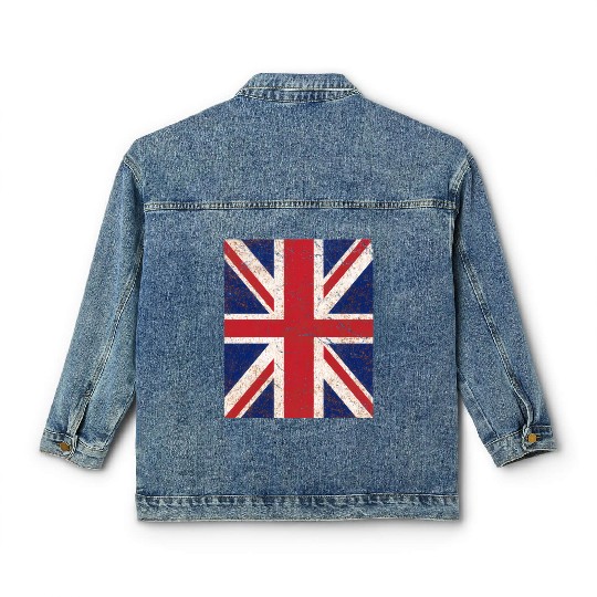 Union Jack Flag Classic Women's Denim Jackets