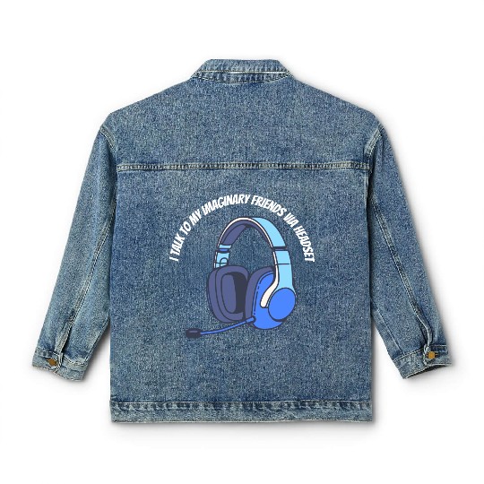 Gamer Imaginary Friends Classic Women's Denim Jackets