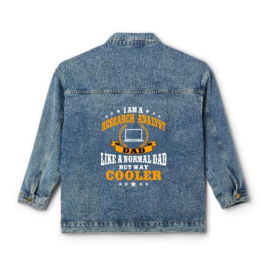 Research Analyst Dad Outfit Father's Day Classic Women's Denim Jackets