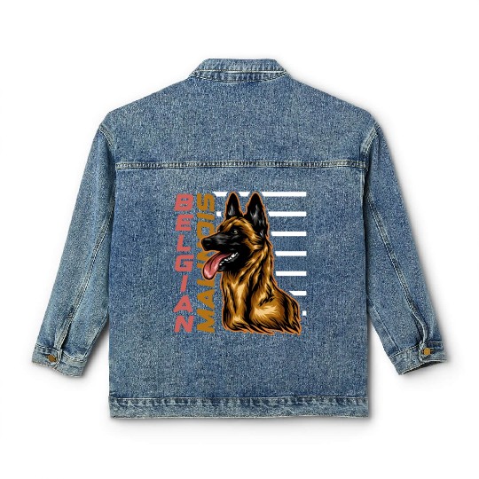 Belgian Malinois Classic Women's Denim Jackets