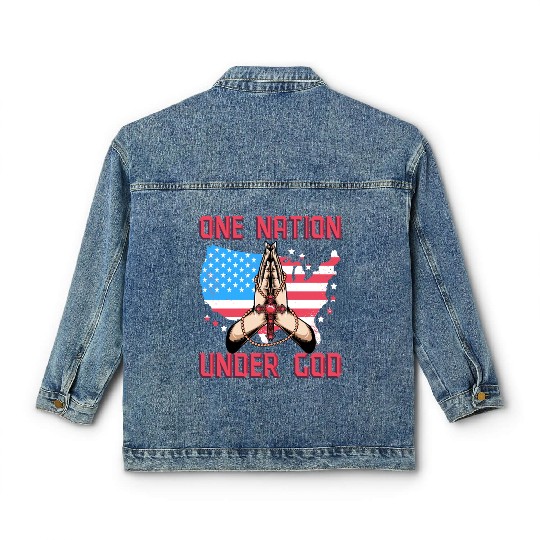 One Nation under God Classic Women's Denim Jackets