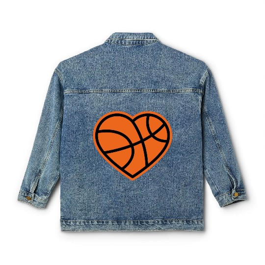 I love Basketball Players Classic Women's Denim Jackets