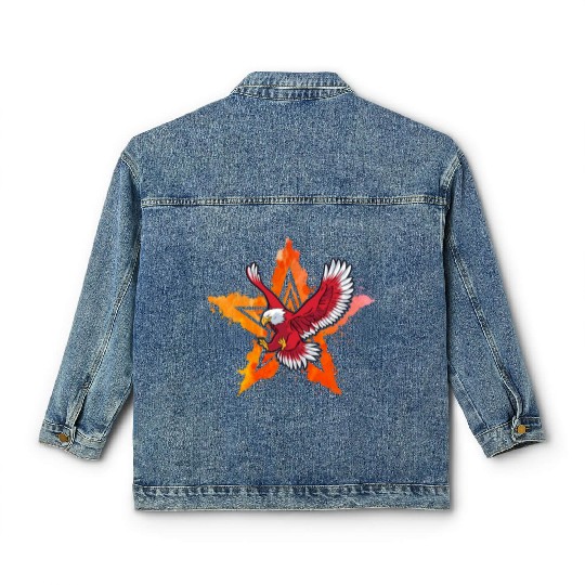 4th july Eagle Classic Women's Denim Jackets
