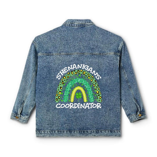 Shenanigans Coordinator St Patricks Day Classic Women's Denim Jackets