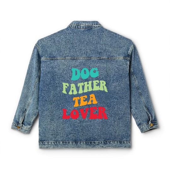 Dog Father Tea Lover Iii Classic Women's Denim Jackets