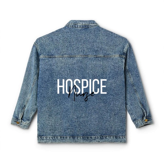 Hospice Nurse Registered Nurse Rn Emergency Room N Classic Women's Denim Jackets