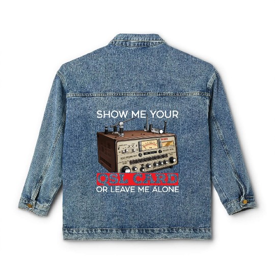 Ham Radio Operator Morse Code Radioactivity Classic Women's Denim Jackets
