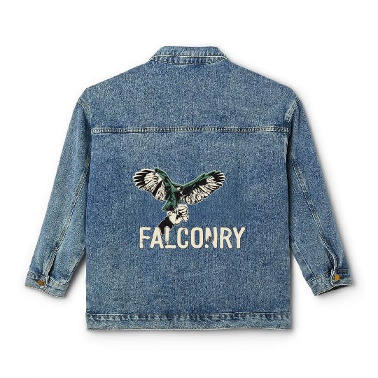 Falconry Bird Falcon Hunting Falconer Classic Women's Denim Jackets