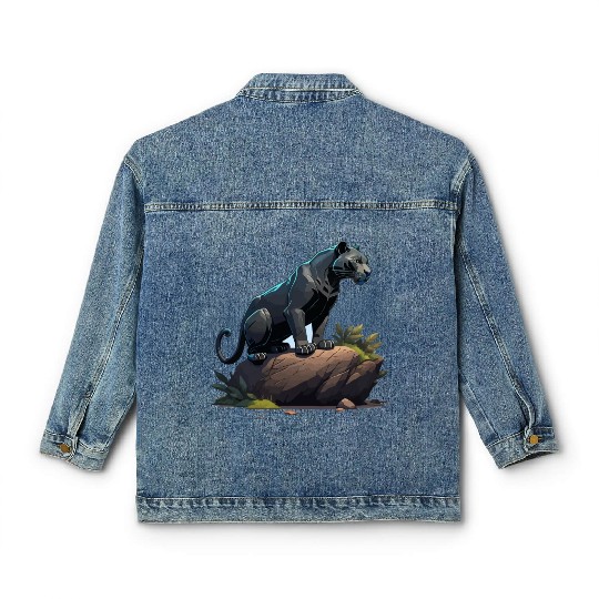 black panther Classic Women's Denim Jackets