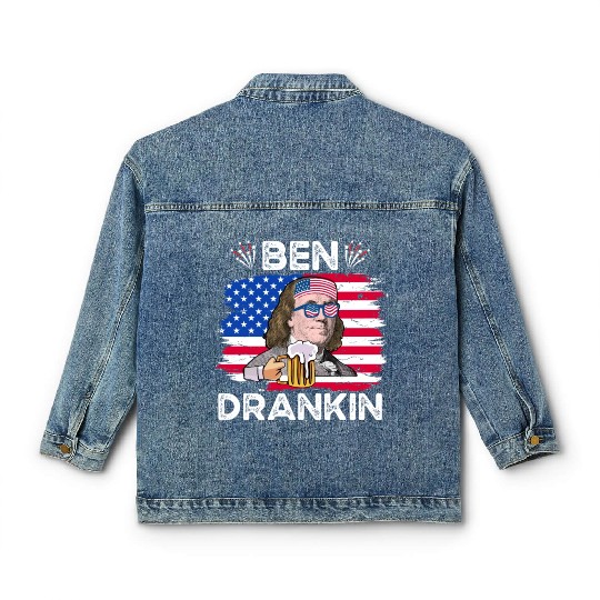 Ben Drankin US President Independence Day Classic Women's Denim Jackets