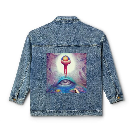 Psychedelic imagination Who am I, where am I? Classic Women's Denim Jackets