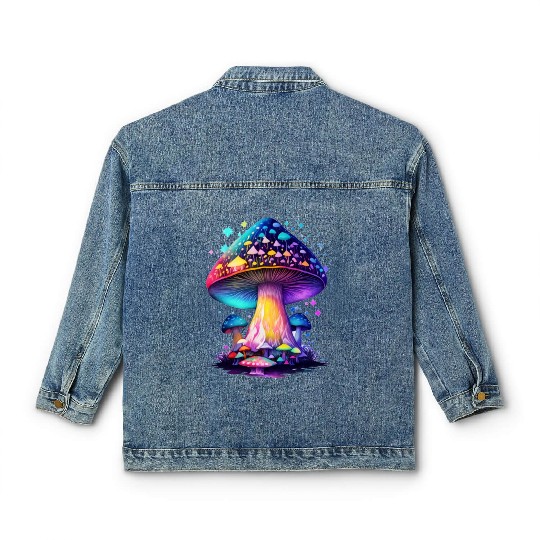 Mystical Fungi Classic Women's Denim Jackets