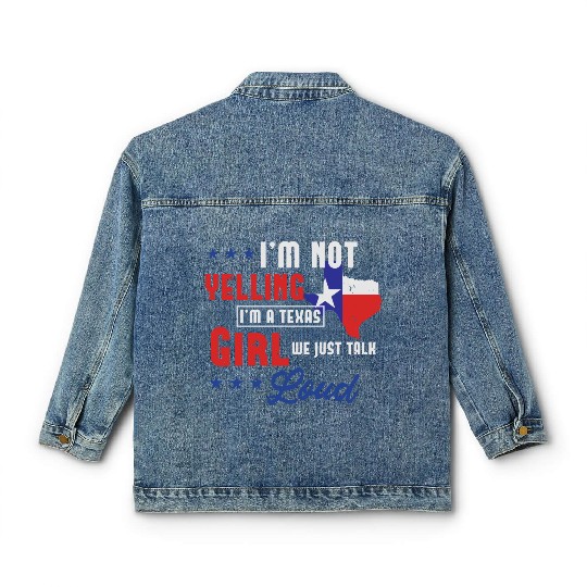 Loud Texas Girl stars Classic Women's Denim Jackets