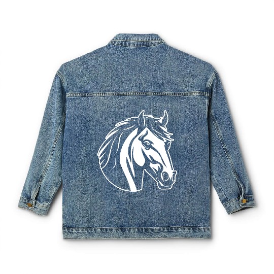 Horse Equine Pony Classic Women's Denim Jackets