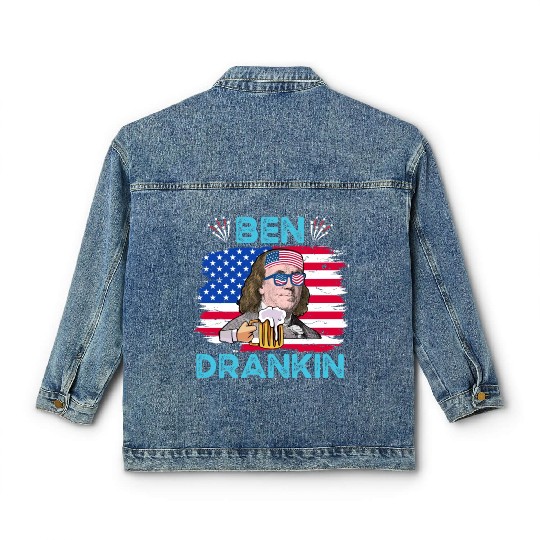 Ben Drankin US President Independence Day Classic Women's Denim Jackets