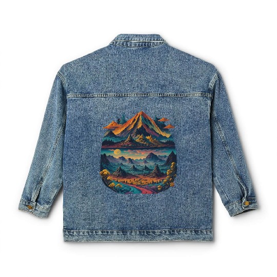 Psychedelic dream illustration Classic Women's Denim Jackets