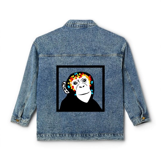 Monkey Face Monkey Monkey Classic Women's Denim Jackets