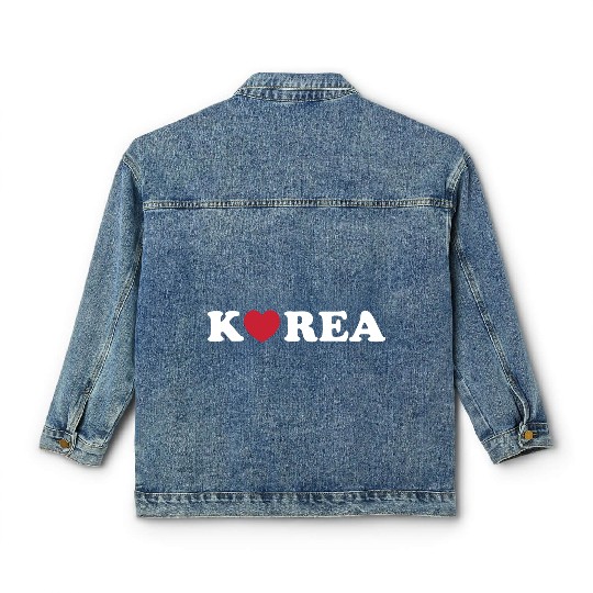 Korea Love Heart 80s Classic Women's Denim Jackets