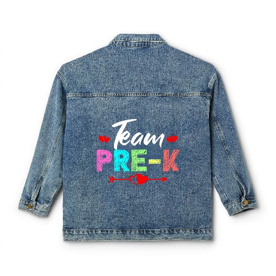 Team Pre K Teacher Classic Women's Denim Jackets
