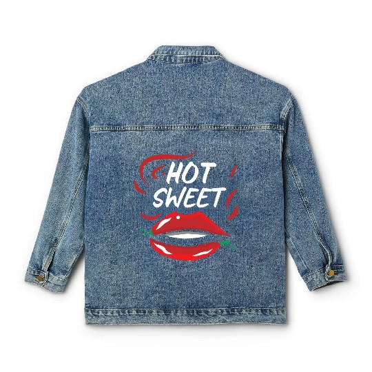 Red Hot Sweet Pepper Lips Classic Women's Denim Jackets