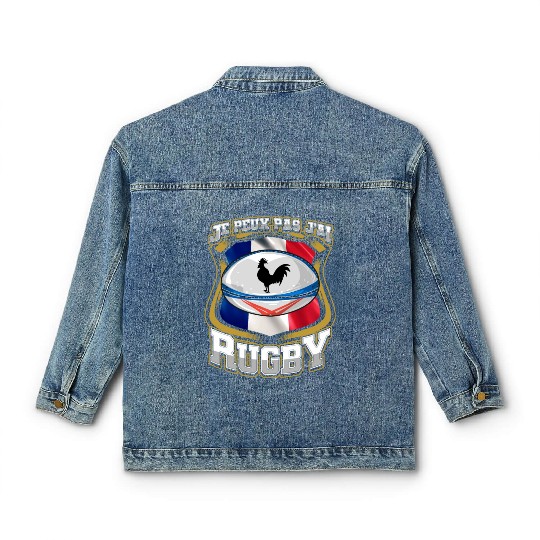 Je Peux Pas J ai Rugby France Rugby Classic Women's Denim Jackets