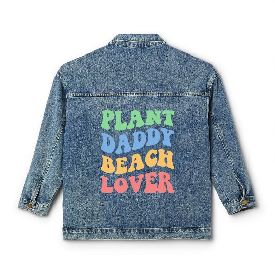 Plant Daddy Beach Lover Iv Classic Women's Denim Jackets