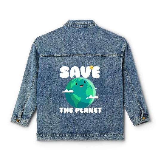 Save The Planet Ecologic Idea Classic Women's Denim Jackets