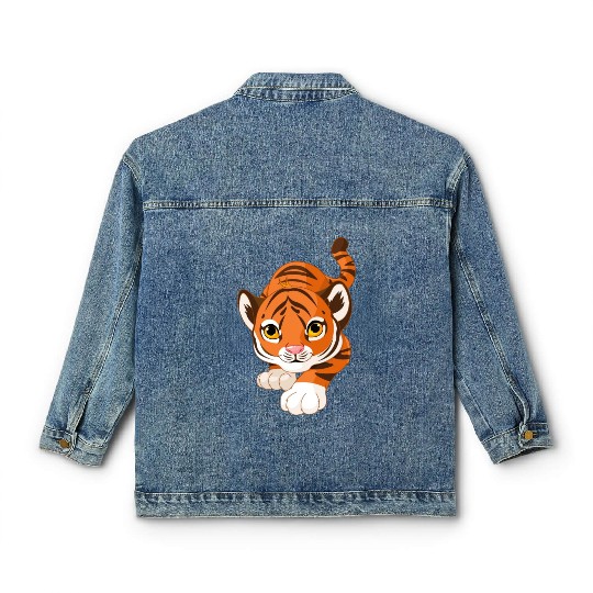 Tiger Love Classic Women's Denim Jackets