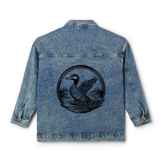 Duck Bird Nature Pond Classic Women's Denim Jackets